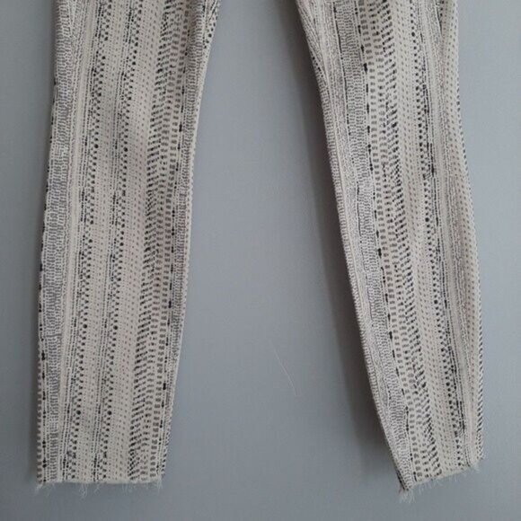 MOTHER Looker Ankle Fray Slipstream in Silver Strand Slim Jeans Sz 24 - Picture 5 of 15